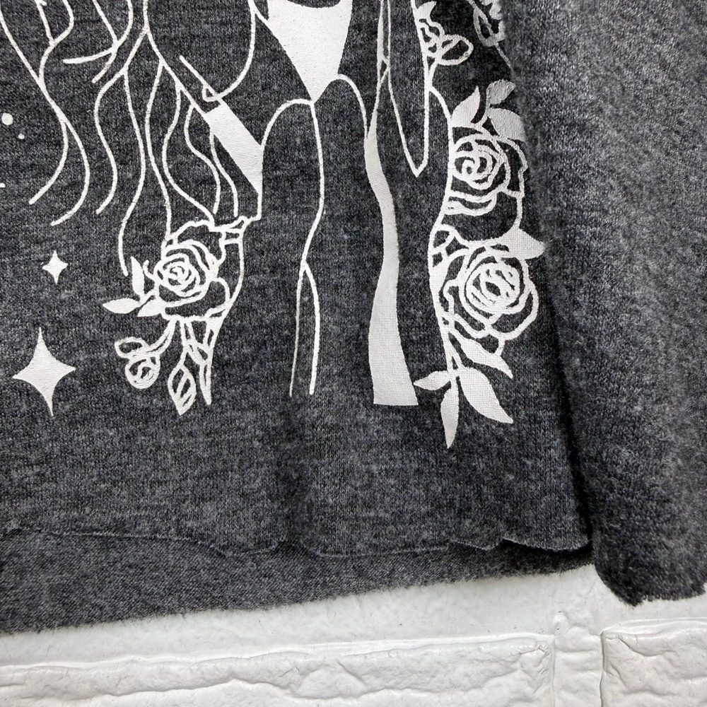 Taylor Swift Folklore Graphic Tee Women Size S Grey Crop Top Short Sleeve Shirt - Picture 6 of 7